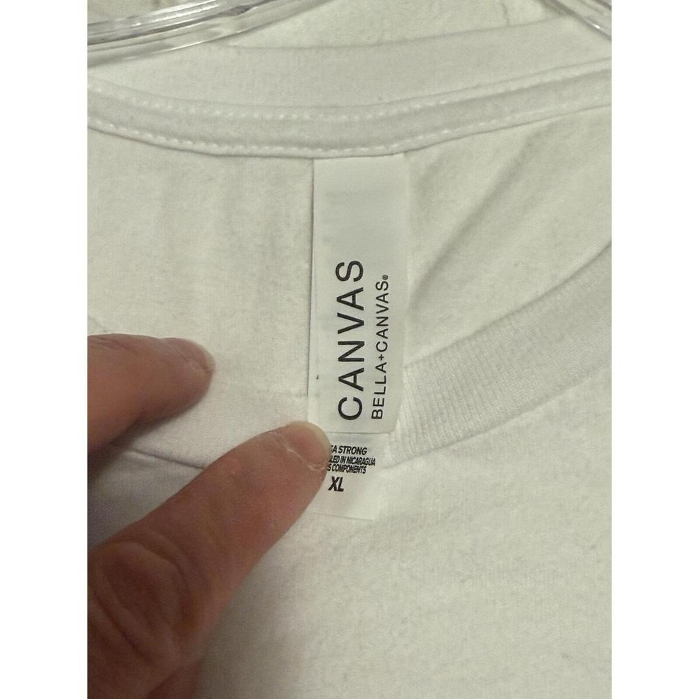 "Be The Change" White Graphic Tee Bella Canvas XL - Picture 3 of 6